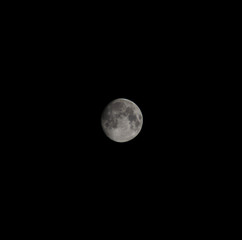 Wall Mural - full moon on black background