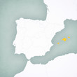 Map of Iberian Peninsula - Balearic Islands
