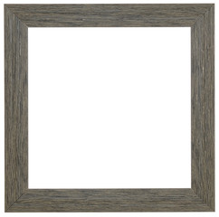 Wall Mural - Gray frame. Isolated object on a white background.