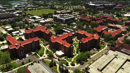 Wall Mural - Brick architecture at Florida State University fsu aerial video