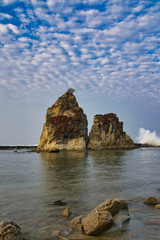 Wall Mural - rocks on the beach