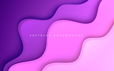 Purple fluid color background. Dynamic textured geometric element. Modern gradient light vector illustration.