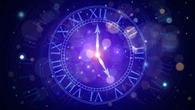 Magic Clock In Space, Concept Of Time Or Numerology