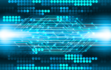blue cyber circuit future technology concept background