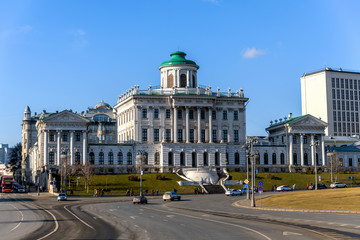 Pashkov house in the center of Moscow near red Square. The famous historical building is part of Russian history.