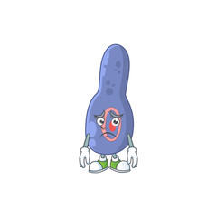 Sticker - Cartoon picture of clostrisium botulinum with worried face