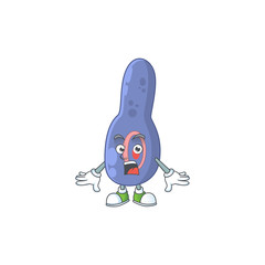 Sticker - A cartoon design of clostrisium botulinum showing an amazed gesture