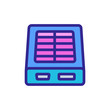 © vectorwin - reusable power bank with two usb ports icon vector. reusable power bank with two usb ports sign. color symbol illustration