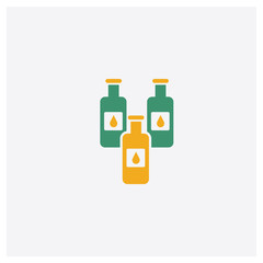 Clean Water concept 2 colored icon. Isolated orange and green Clean Water vector symbol design. Can be used for web and mobile UI/UX