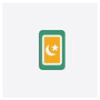 © MMvectors - Tarot concept 2 colored icon. Isolated orange and green Tarot vector symbol design. Can be used for web and mobile UI/UX