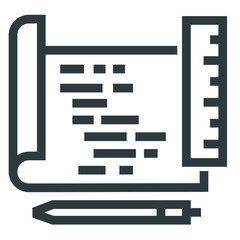 Wall Mural - programming black line icons on white background