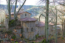 The Monastery Of Santa Cristina De Ribas Do Sil, Ourense Province, Spain.