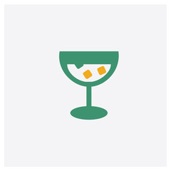 Canvas Print - Whisky concept 2 colored icon. Isolated orange and green Whisky vector symbol design. Can be used for web and mobile UI/UX