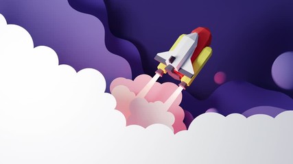 Wall Mural - Launch your business