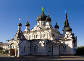 Cathedral of the Protection of the Blessed Virgin of Pokrovsky Nunnery in Kyiv, Ukraine