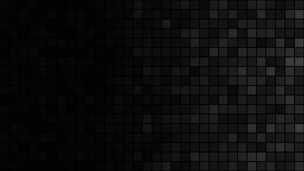 Wall Mural - abstract background of small squares in black and gray colors with horizontal gradient
