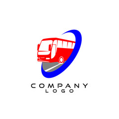 bus transport logo vector