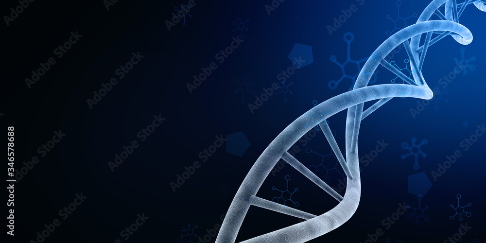 3d render of dna structure, abstract background Stock Illustration ...