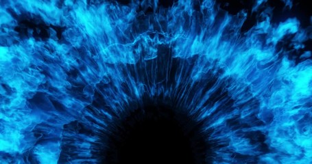 Wall Mural - abstract color burst eye, smoke explosion, twirling mist (fog, smoke). magic, power, electricity, en