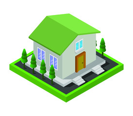 Sticker - isometric house