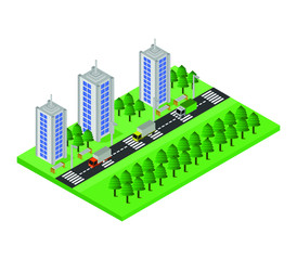 Sticker - isometric city