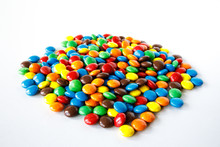 A Pile Of Colored Smarties