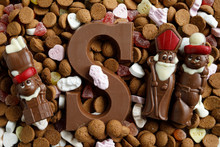 Dutch Mixed Candy Chololate Figures Which Are Eaten During The Sinterklaas Feast