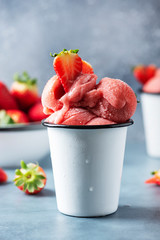 Poster - Summer strawberry ice cream