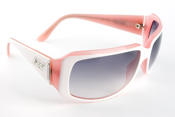 female sun glasses on a white background