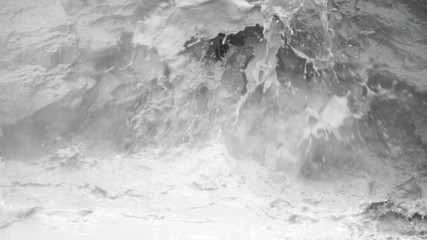 Poster - Mud Geyser with water jets in Yellowstone National Park, Wyoming, USA