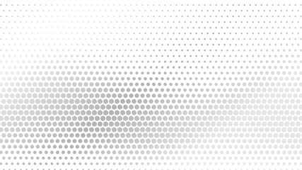 Aufkleber - Abstract halftone wave dotted background. Modern monochrome background. Futuristic grunge pattern, dot, wave. Vector modern optical halftone texture for sites, poster, business card, cover