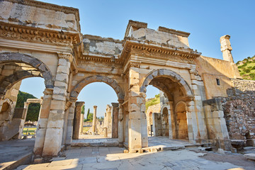 Wall Mural - Details of Celsus Library, Ephesus Turkey