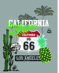 Wall Mural - California Route 101
  road signs embroidery graphic design vector art