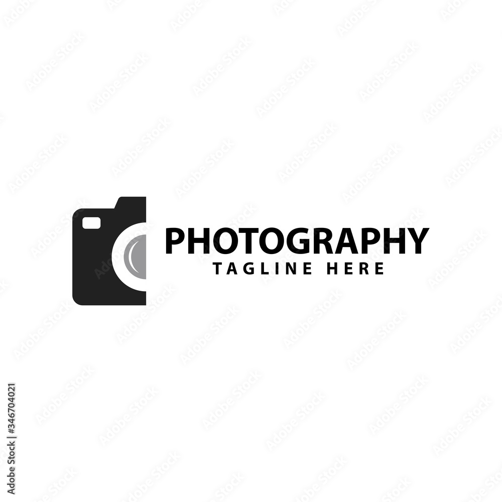 photography - camera logo vector design template
