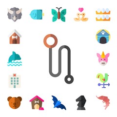 Wall Mural - Modern Simple Set of animal Vector flat Icons