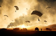 © Meysam Azarneshin - Military helicopters, forces and tanks in plane in war at sunset