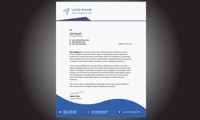 Wall Mural - Professional Business Letterhead Template