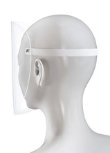 Medical Face Shield And Medical Mask For Protect Covid-19. Doctor Mask. Transparent Plastic Mask Helmet Hat. Epidemic Coronavirus Quarantine Outbreak Concept. Virus Outbreak Prevention Protection.
