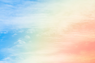 Wall Mural - cloud background with a pastel colour