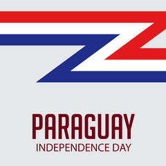 Wall Mural - Paraguay Independence Day.