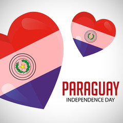 Wall Mural - Paraguay Independence Day.