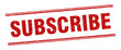 © Aquir - subscribe stamp. subscribe label. square grunge sign
