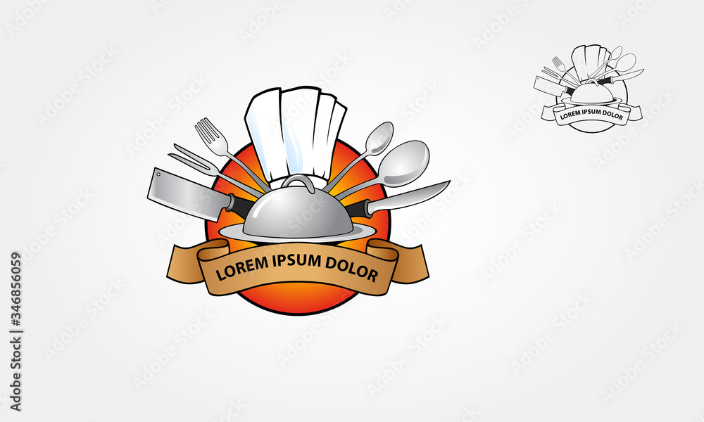 Use this logo for a chef, restaurant, catering or any food related ...
