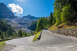 The Stelvio Pass is a mountain pass in the Ortler alps in South Tyrol (Northern Italy) and connects to the Swiss Umbrail pass towards the valley Val Müstair. It has a total of seventy-five hairpin tur