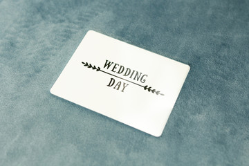 photo book wedding day in a velor cover