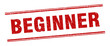 © Aquir - beginner stamp. beginner label. square grunge sign