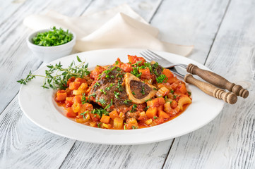 Canvas Print - Ossobuco - cooked veal shanks