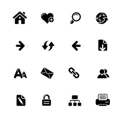 Wall Mural - web navigation icons // azure series