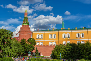 Kremlin tower view on Red square