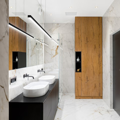 Wall Mural - luxury bathroom with two washbasins